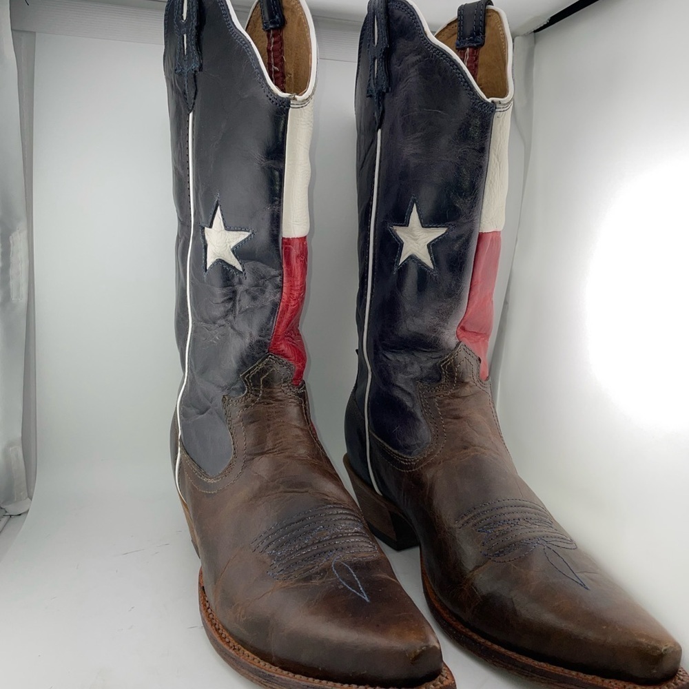 Twisted X WSO0012 Red White & Blue Leather Cowboy Western Boots Women's 9.5B - Picture 5 of 11